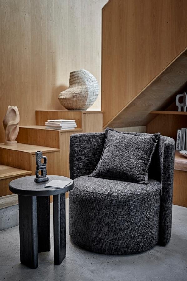 fotel Bloomingville Morris Lounge Chair szary