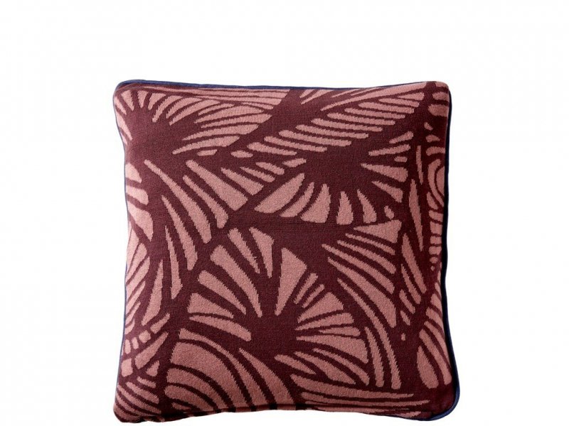 SÖDAHL Deco Leaves - Poduszka Dekoracyjna 50x50 cm Dusty Berry