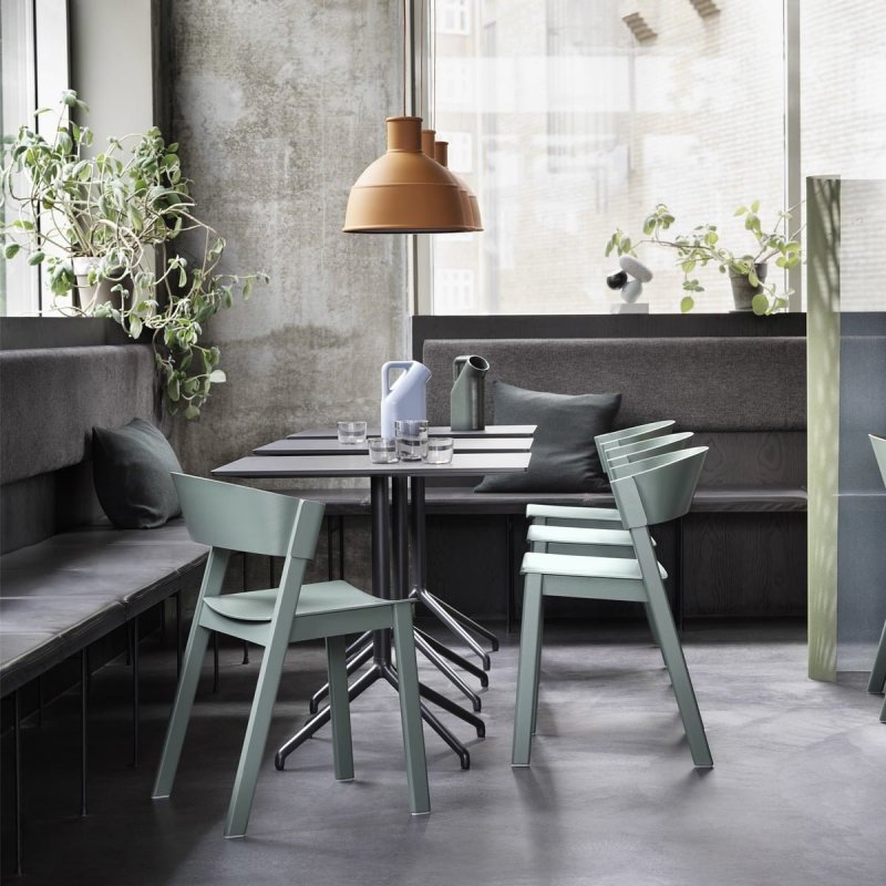 Muuto COVER SIDE Krzesło Drewniane - Zielone