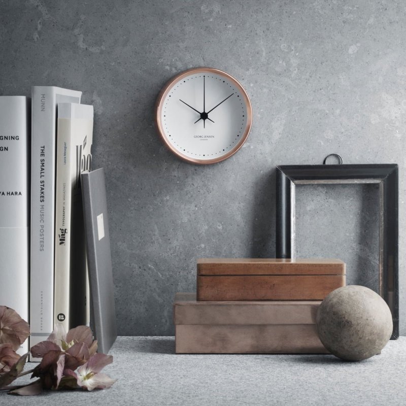 Georg Jensen KOPPEL Zegar Ścienny 22 cm Czarny