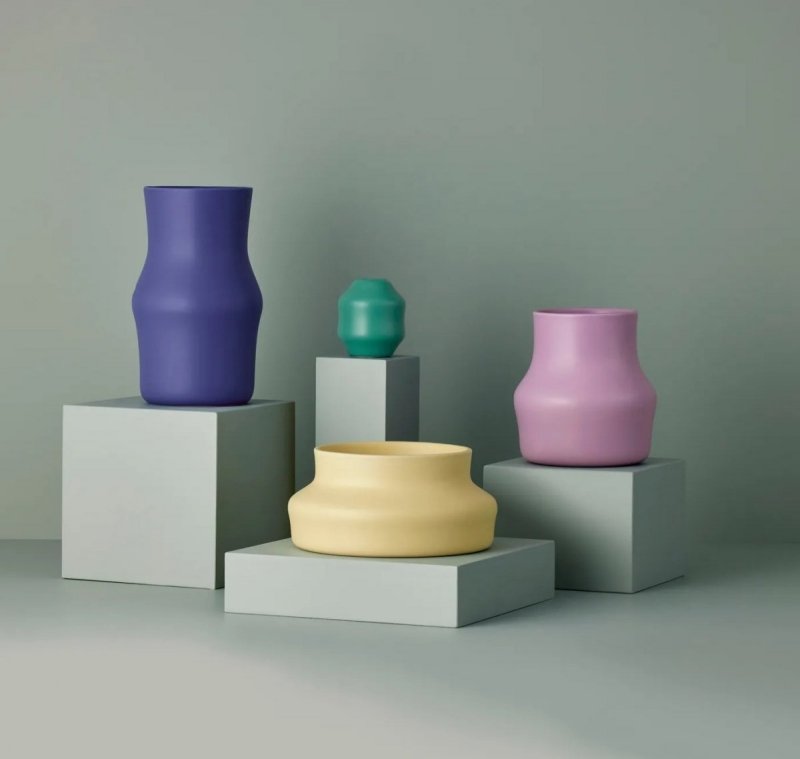 Gense DOROTEA Ceramiczny Wazon do Kwiatów 17 cm / Fioletowy