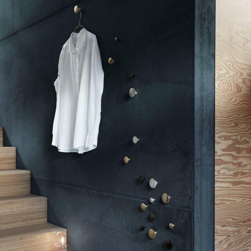 Muuto DOTS Wieszak Metalowy 2,7 cm Brązowy