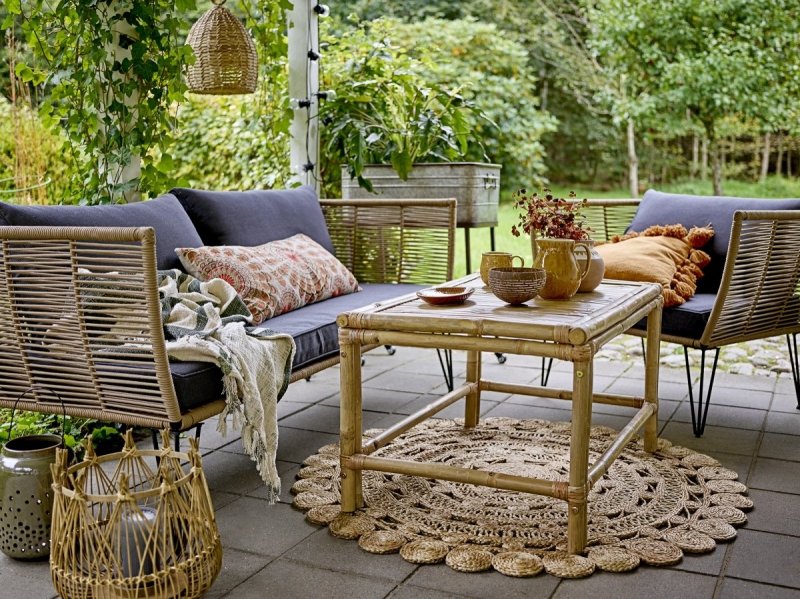 Bloomingville MUNDO Sofa Ogrodowa / Brązowa