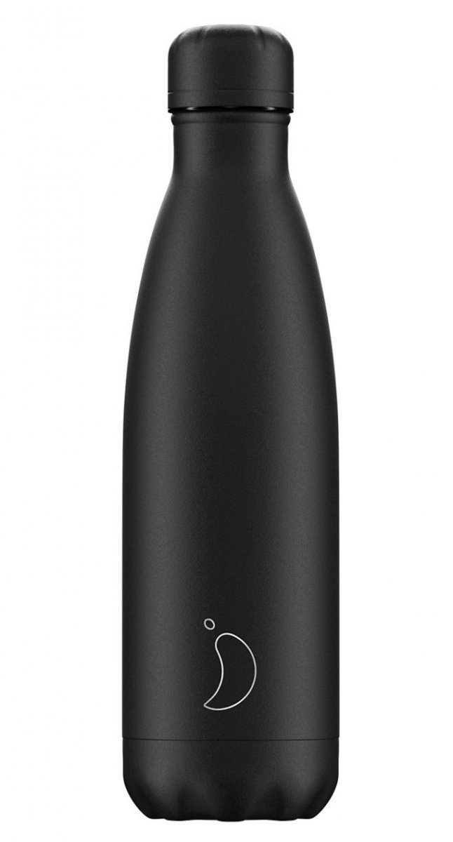 Chilly's MATTE Stalowa Butelka Termiczna 500 ml / Czarna