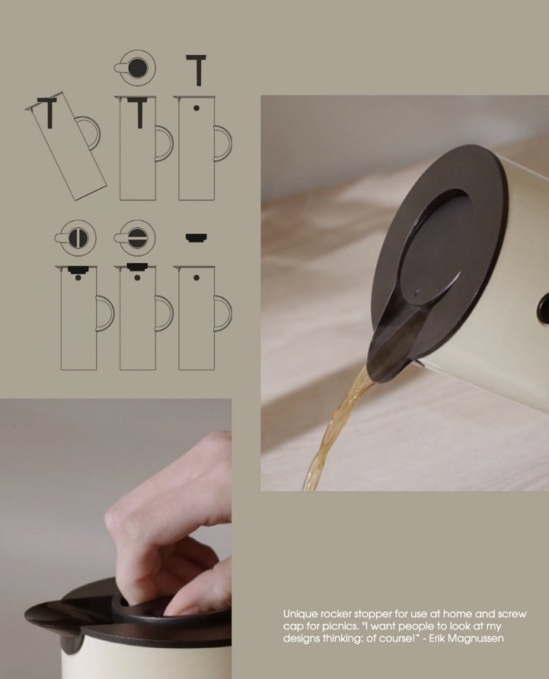 Stelton EM77 Termos Stołowy - Dzbanek Termiczny 1 l / Granatowy Deep Ocean