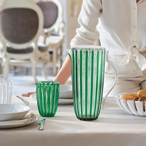 Guzzini DOLCEVITA Dzbanek z Pokrywką 1,75 l z Tworzywa z Recyklingu / Zielony