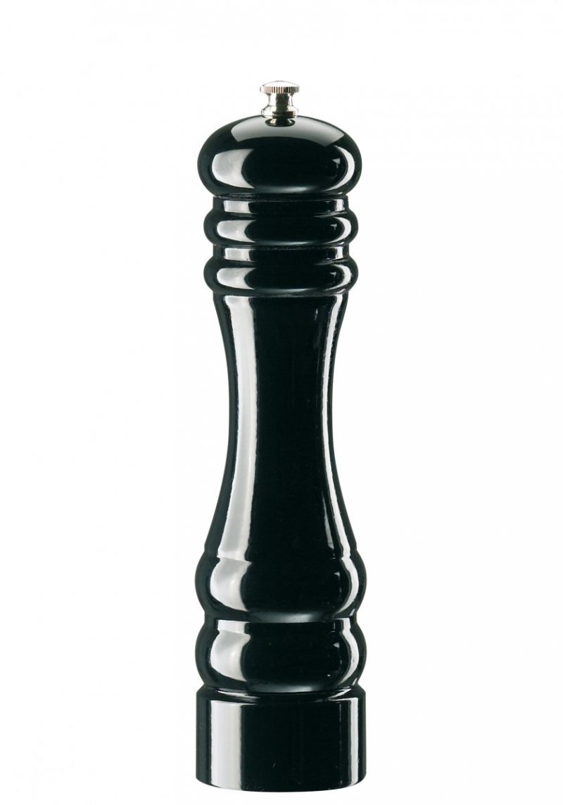 Zassenhaus BERLIN Drewniany Młynek do Pieprzu 24 cm Czarny Połysk