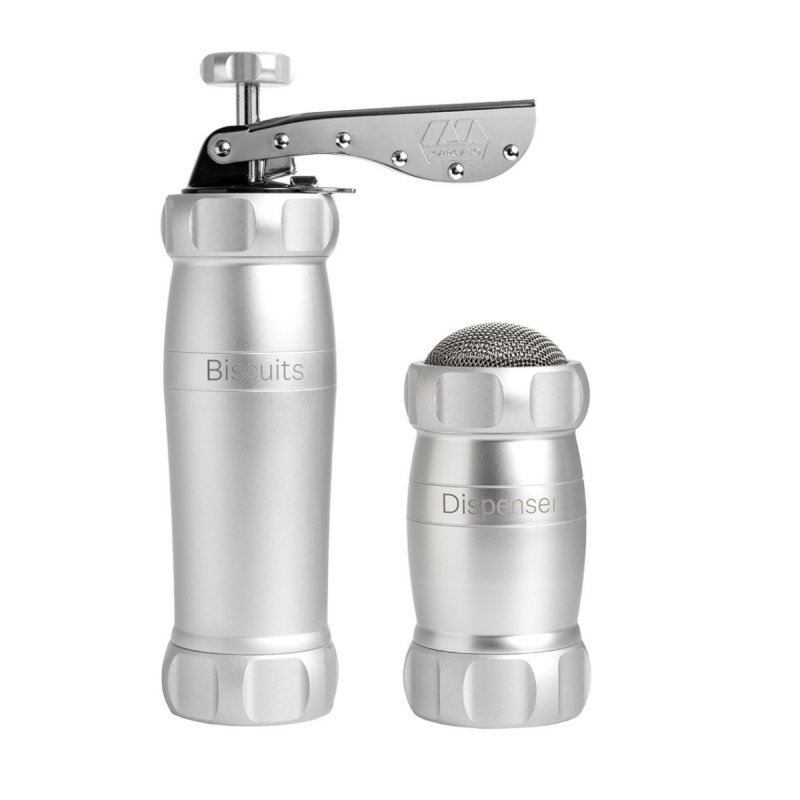 Marcato DESIGN LINE Ręczna Maszynka do Wyciskania Ciastek + Dozownik do Posypek / Zestaw Prezentowy