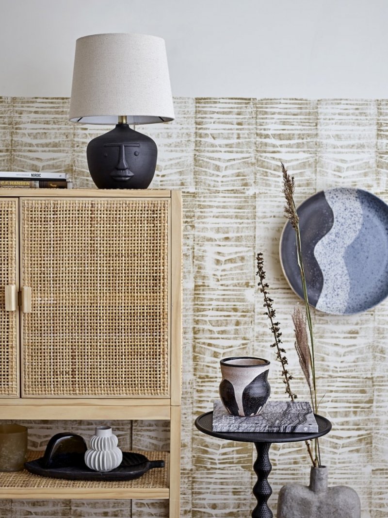 Bloomingville SANNA Drewniana Komoda z Rattanowym Frontem