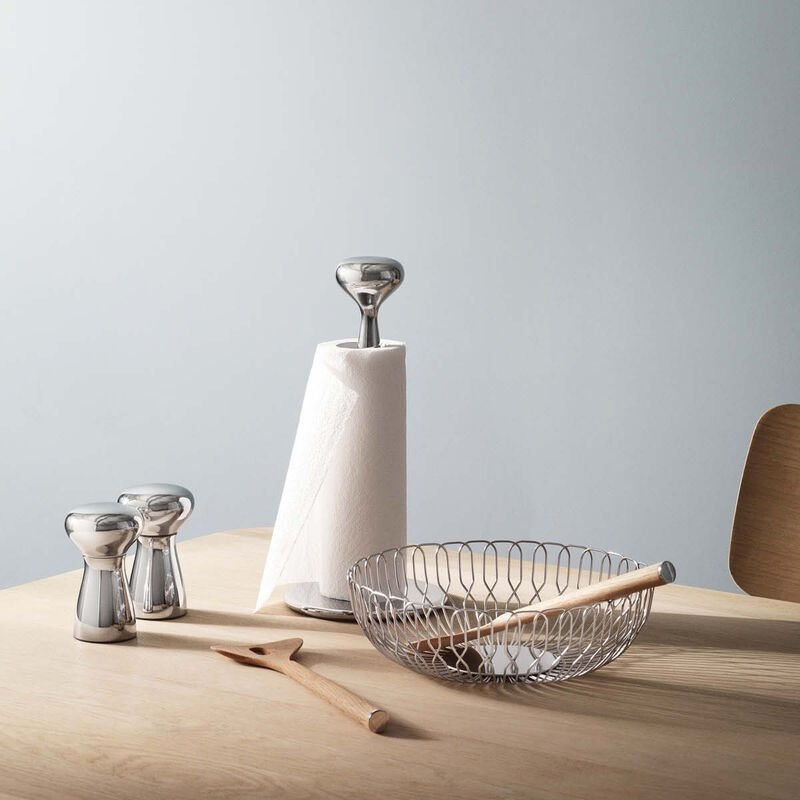 Georg Jensen ALFREDO Stalowy Kosz na Pieczywo, Owoce 26 cm