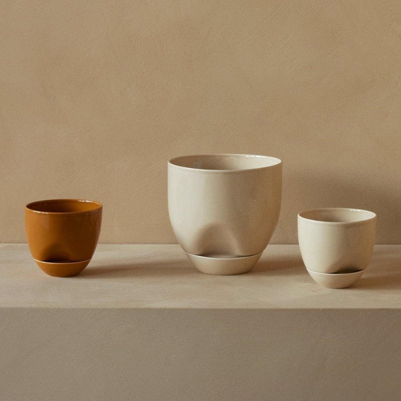 Menu HYDROUS Doniczka do Kwiatów z Systemem Nawadniania 12 cm / Ochre