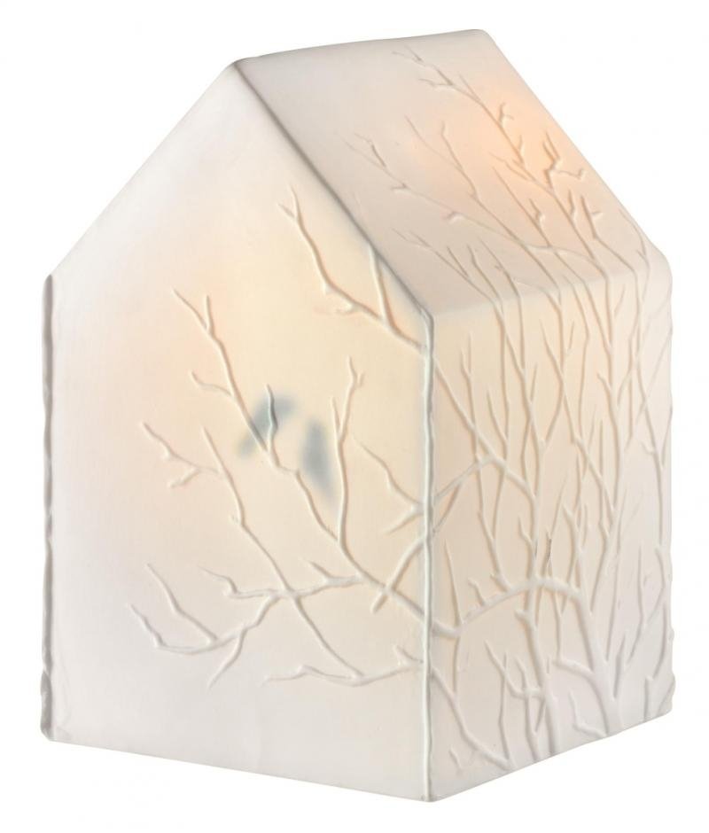 Rader HOME Lampa Stołowa z Porcelany - Domek / Ptaki na Gałęziach