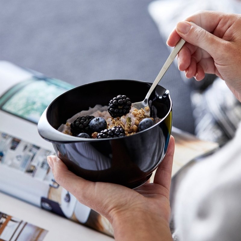 Rosti MARGARETHE Miska Kichenna z Melaminy - Zestaw 2 Misek z Pokrywkami 4 El. - Czarny