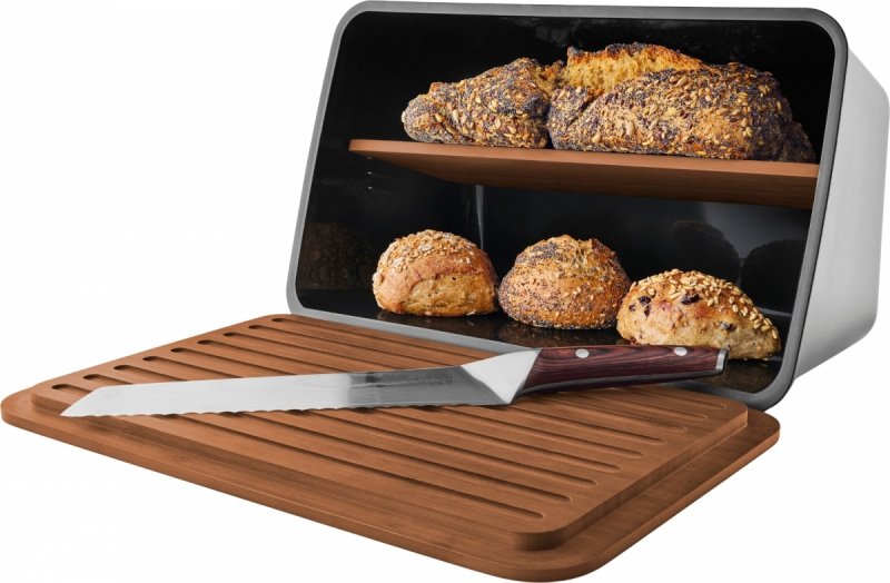 Skandynawski chlebak Eva Solo w kolorze czarnym z półką