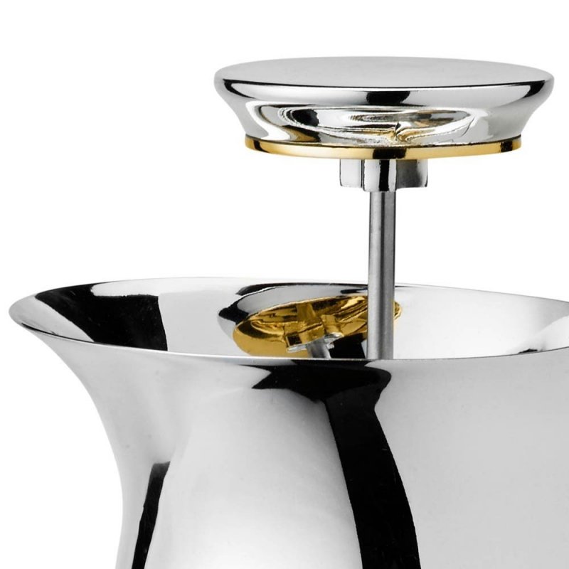 Stelton NORMAN FOSTER Zaparzacz Tłokowy do Herbaty 1 l / Srebrny Polerowany