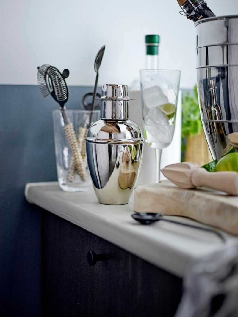 Bloomingville COCKTAIL Shaker Barmański Stalowy / Srebrny