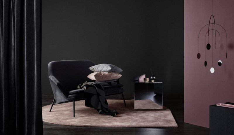 Aytm STILLA Dywan 160x130 cm / Bordowy