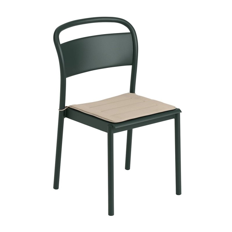Muuto LINEAR SIDE Krzesło Ogrodowe Metalowe / Czarne