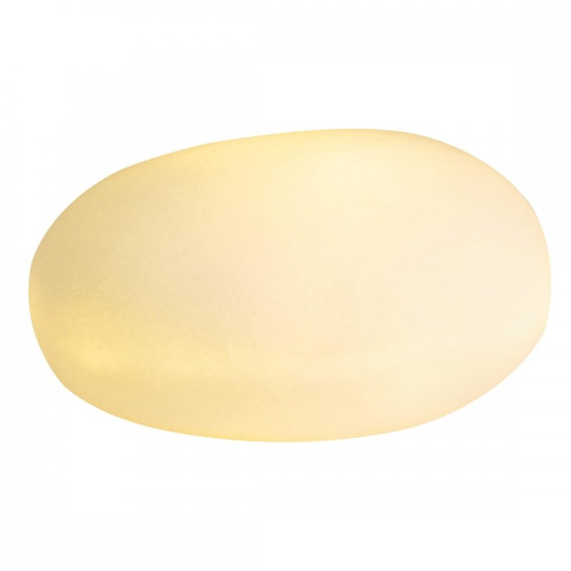 Rader STONE Lampka Świecący Kamień - Lampka LED z Porcelany - S / Biały