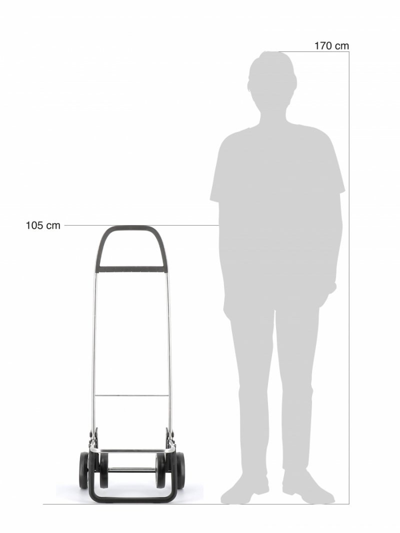 Rolser AKANTO MF 4 Wózek na Kółkach - Torba na Zakupy / Czarny