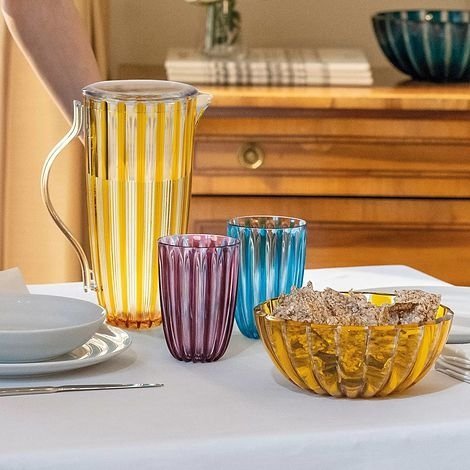 Guzzini DOLCEVITA Dzbanek z Pokrywką 1,75 l z Tworzywa z Recyklingu / Żółty