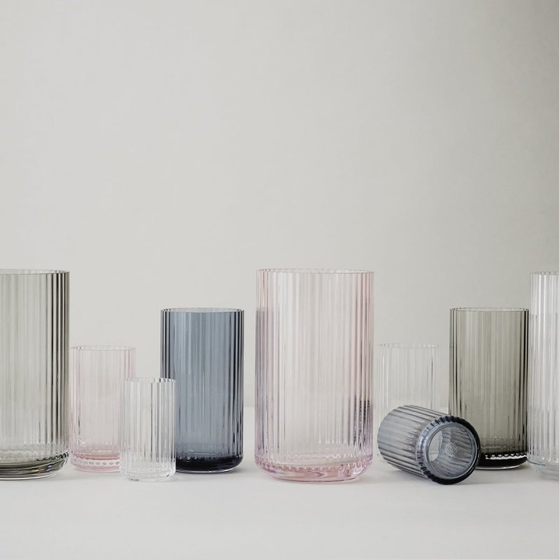 Lyngby Porcelain LYNGBY Wazon Szklany 20 cm Zielony