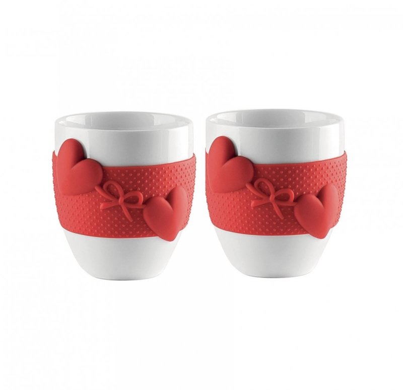 Guzzini LOVE Filiżanki do Kawy Espresso 2 Szt. / Czerwone