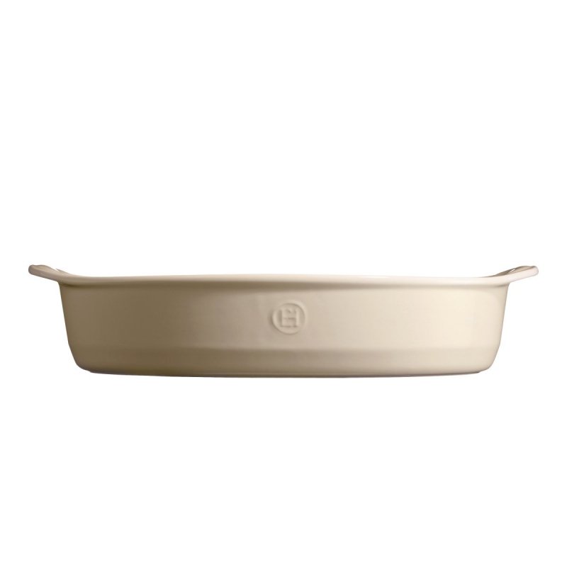 Emile Henry NATURAL CHIC Forma - Owalne Naczynie do Zapiekania 41 cm Kremowe