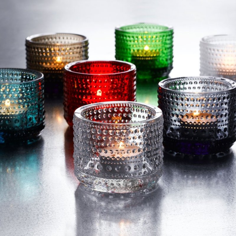 Iittala KASTEHELMI Świecznik Tealight / Transparentny