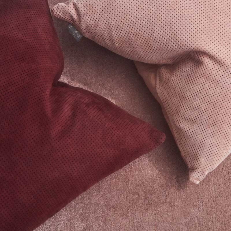 AYTM - PUNCTA Zamszowa Poduszka Dekoracyjna 45x45 cm Ciemnozielona