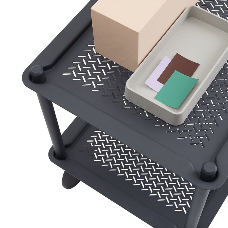 Muuto FLOW Wózek na Kółkach 3 Półki - Szary