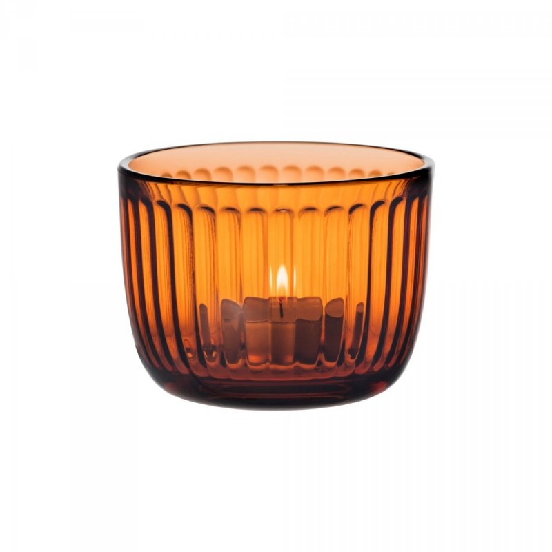 Iittala RAAMI Świecznik Tealight / Pomarańczowy