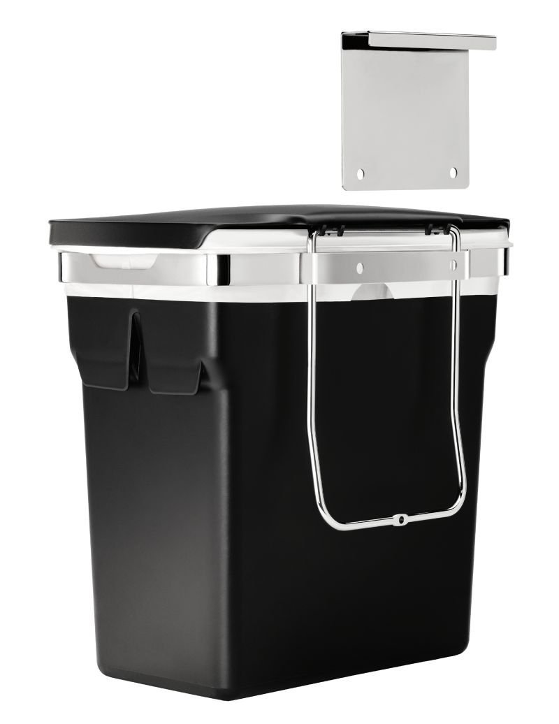 Simple Human - Kosz na Śmieci Szafkowy 10 l / Czarny