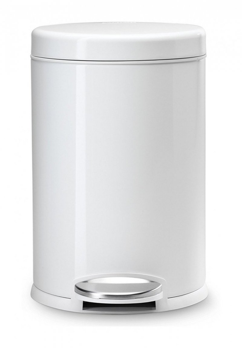 Simplehuman Kosz na Śmieci Pedałowy 4,5 l / Biały