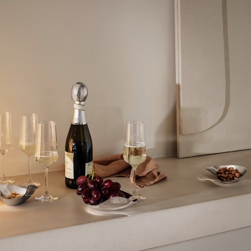 Georg Jensen INDULGENCE Stalowy Korek do Butelki Szampana