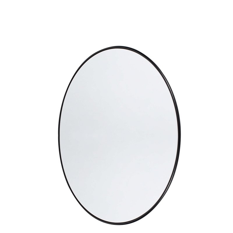 Muubs COPENHAGEN Okrągłe Lustro Ścienne 110 cm / Czarne