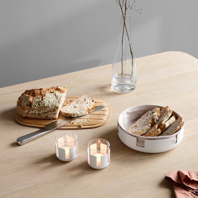 Stelton LUNA Świecznik Tealight 2 Szt. Biały