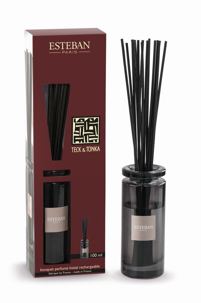 Esteban PARIS Dyfuzor Zapachowy z Patyczkami 100 ml / Zapach Teck and Tonka