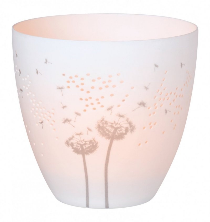 Rader CHRISTMAS Porcelanowy Świecznik Świąteczny 9 cm Zimowe Dmuchawce