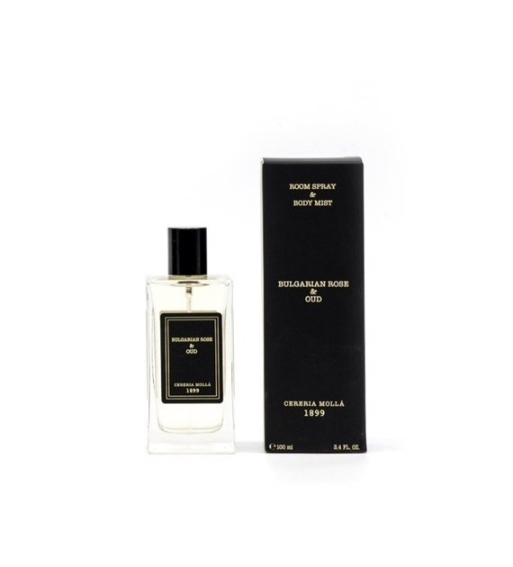 Cereria Molla BOUTIQUE Zapach do Pomieszczeń - Room Spray Mgiełka do Ciała / Bulgarian Rose and Oud