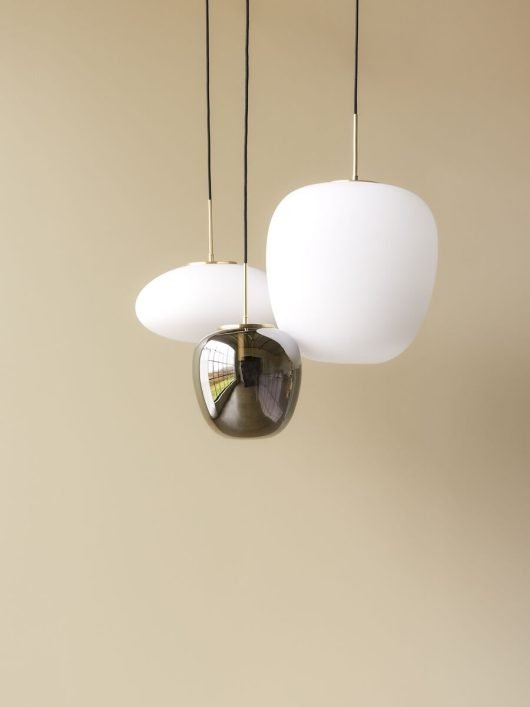 Hübsch MUSE Lampa Wisząca 40 cm / Klosz Biały