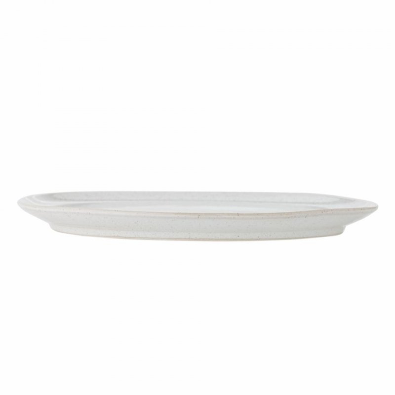 Bloomingville ADDISON Talerz Obiadowy 26,5 cm / Biały