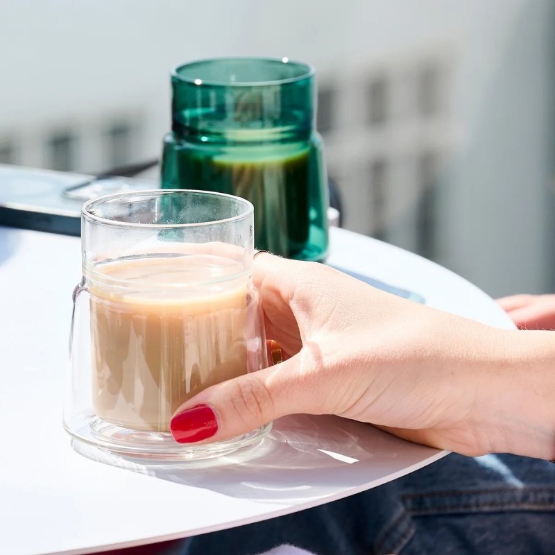 Jacob Jensen THERMAL Szklanka Termiczna z Podwójnymi Ściankami 210 ml / Szara