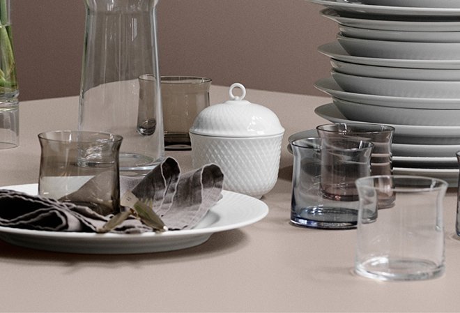 Lyngby Porcelain RHOMBE Talerz Głęboki 23 cm