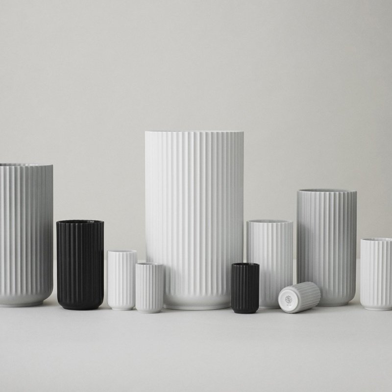 Lyngby Porcelain LYNGBY Wazon do Kwiatów 12 cm Jasnoszary