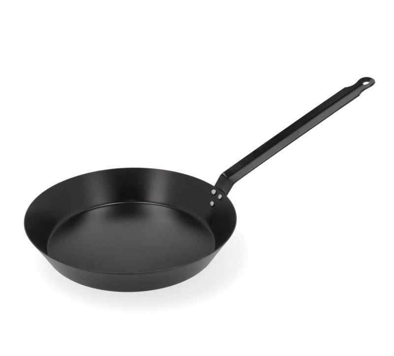 Holm KITCHEN Patelnia ze Stali Węglowej z Powłoką Nieprzywierającą 28 cm / Czarna