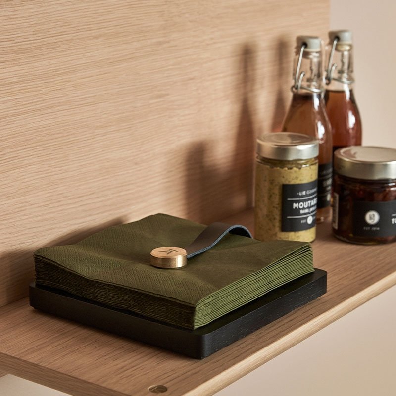 Andersen Furniture HOME Serwetnik Drewniany / Czarny