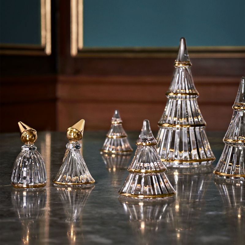Holmegaard CHRISTMAS Świąteczna Choinka Dekoracyjna 13,5 cm Złota