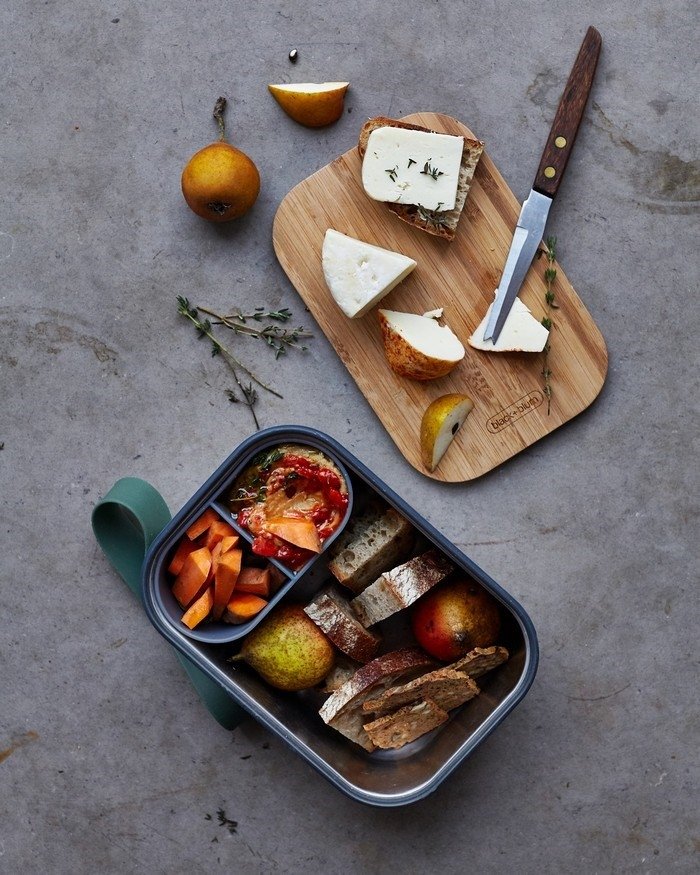 black+blum CLASSIC Stalowy Lunchbox L / Oliwkowy
