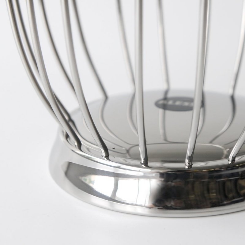 Alessi 370 Stalowy Kosz na Owoce 22 cm / Srebrny